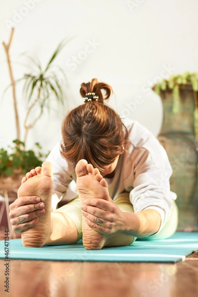 Obraz woman doing yoga, yogi