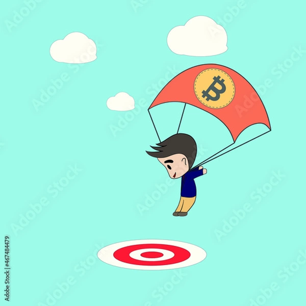 Obraz bank, banking, currency, delivery, drop, electronic, falling, freight, gold, internet, mining, money, order, package, shipping, trade, transportation, virtual, coin, golden, market, air, business, gif