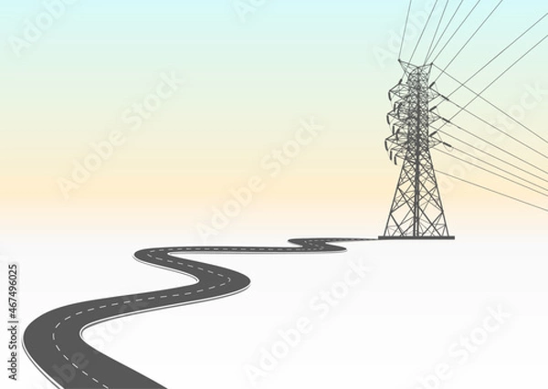 Obraz Power generation system renewable Clean energy from nature, such as wind, solar, water energy, can be used to produce electricity.Vector template infographic Timeline of business operations with flags