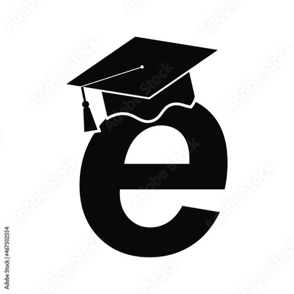 Obraz graduation hats. vector illustration Eps 10