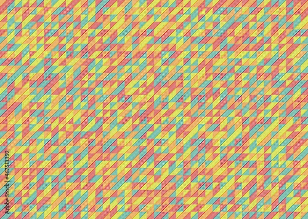 Fototapeta Abstract Geometric Pattern generative computational art illustration