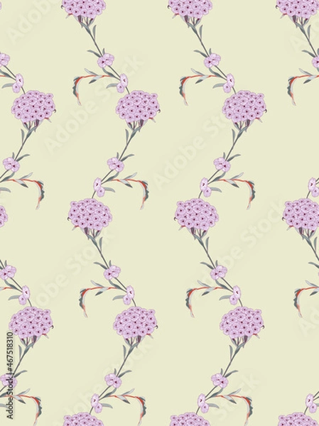 Fototapeta vector pattern floral gentle cute inflorescence