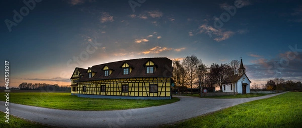 Obraz ferme, Alsace, France