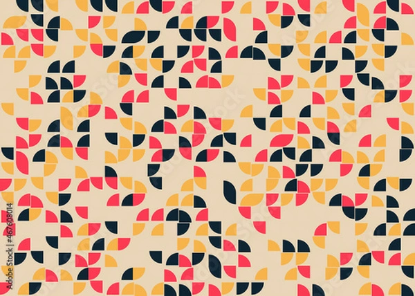 Fototapeta Abstract Geometric Pattern generative computational art illustration