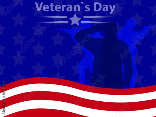 Obraz Veteran`s day Background design