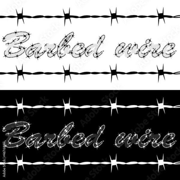 Obraz Barbed wire