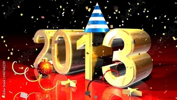 Obraz happy new year 2013