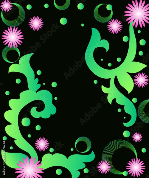 Fototapeta Flowers frame