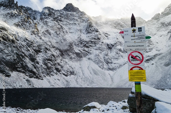 Obraz Czarny staw pod Rysami