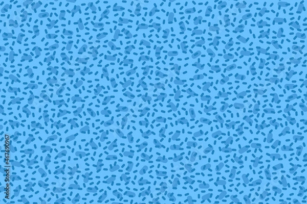 Obraz Trendy Blue Sprinkle Confetti Background. Seamless Repeating Bright Blue Abstract Shape Background Pattern. Fun colorful party wallpaper. Fashion, youth, pop-culture, Gen-Z theme tile.