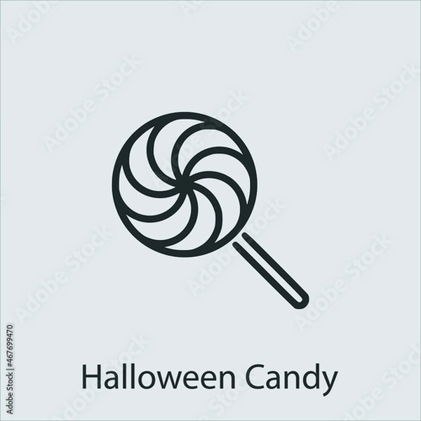 Obraz candy icon vector icon.Editable stroke.linear style sign for use web design and mobile apps,logo.Symbol illustration.Pixel vector graphics - Vector