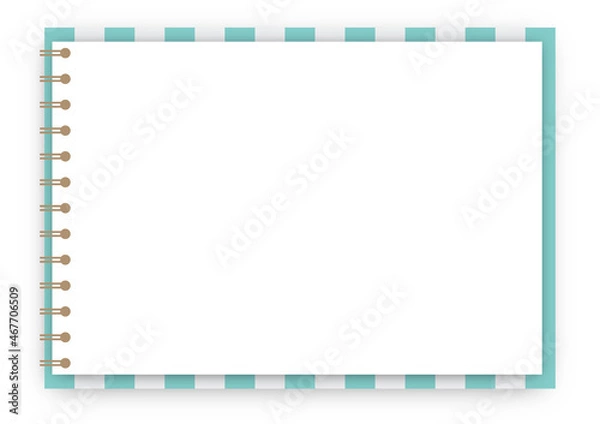 Fototapeta 白紙のリングノート