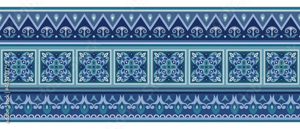 Obraz Vector abstract decorative ethnic ornamental illustration.