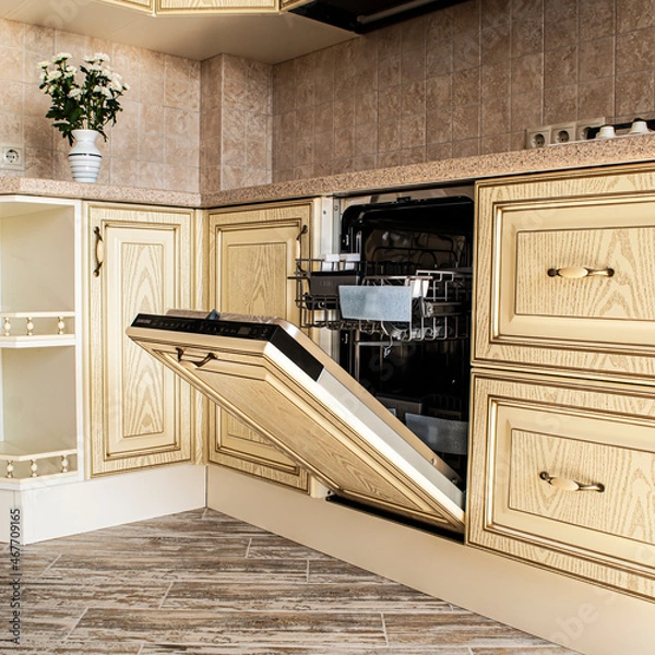 Obraz modern kitchen interior with floor