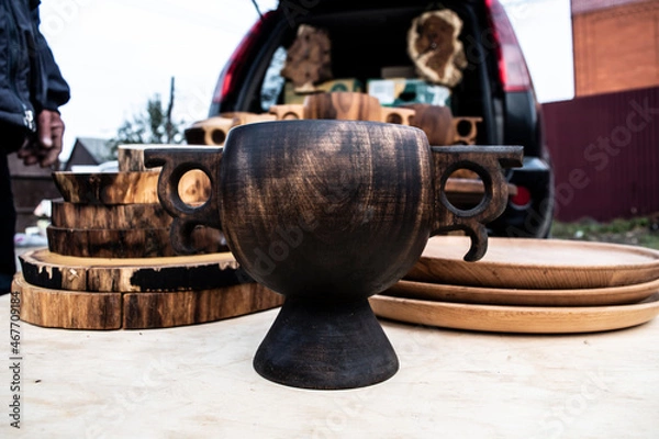Obraz wooden cup