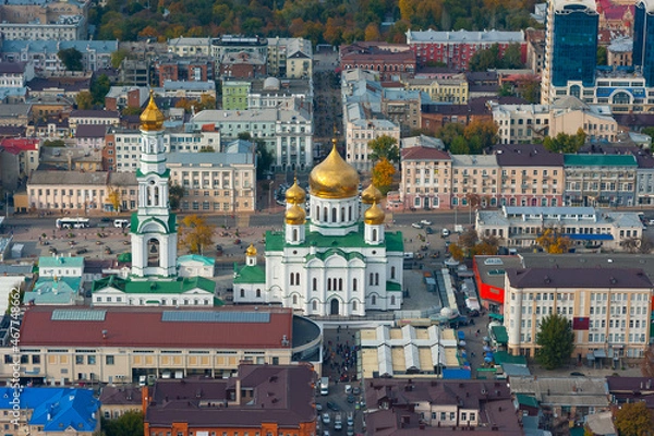 Fototapeta Cathedral of the Nativity of the Blessed Virgin Mary, Rostov-on-Don. October 18, 2021