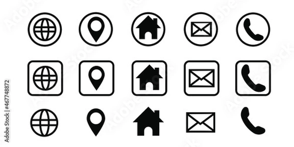 Obraz Web icon set. Website set icon vector. for computer and mobile
