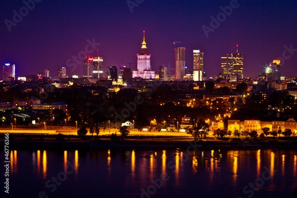 Fototapeta panorama warszawy