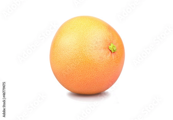 Obraz Grapefruit on white background