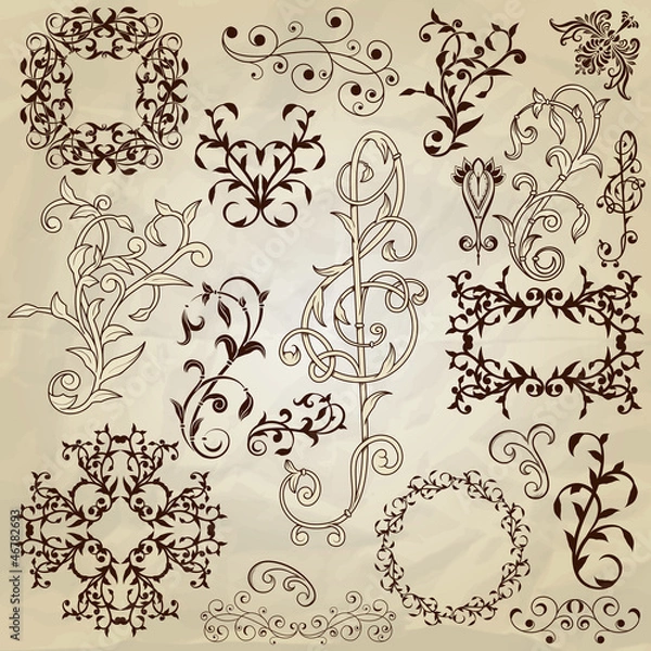 Obraz Vintage Design Elements