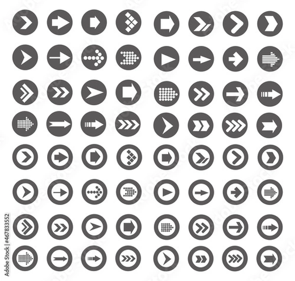 Fototapeta Directions Icons vector illustraton set