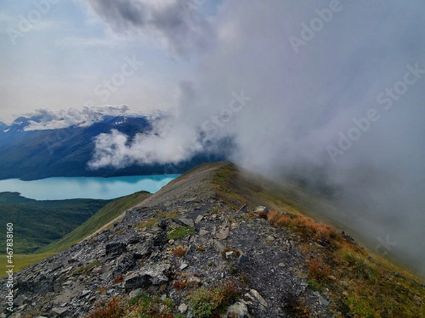 Fototapeta landscape with clouds
