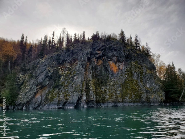 Fototapeta bluff on river