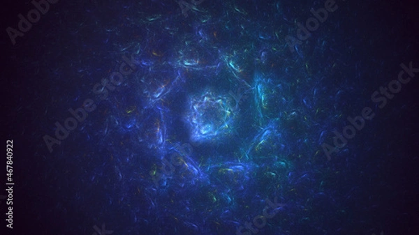 Obraz 3D rendering abstract round light background