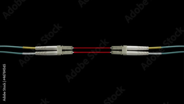 Obraz Optical LC patch cord with white connector