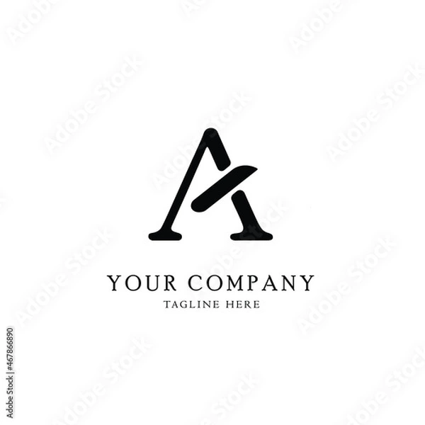 Obraz Letter A Logo Design Elements 