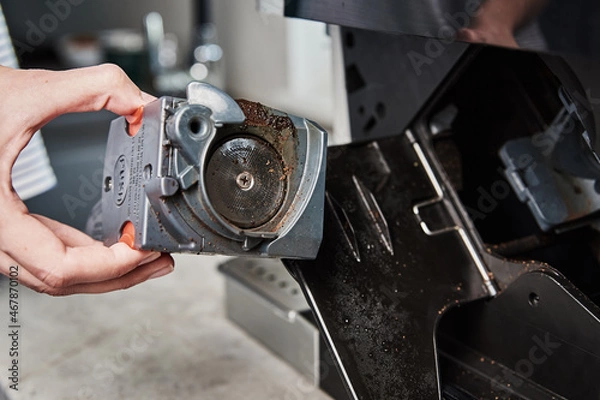 Obraz Automatic coffee machine maintenance