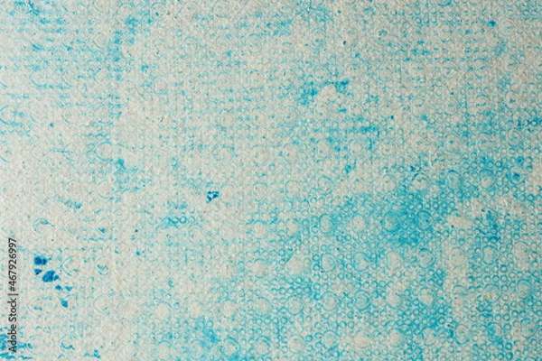 Fototapeta simple handmade paper texture used as background high-resolution image. textured blue paper used for decorative purpose wallpaper. 