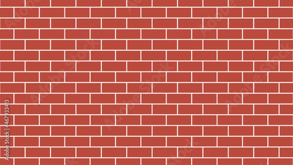 Obraz Red Brick Pattern Wall. Texture of Brick Pattern for Background.