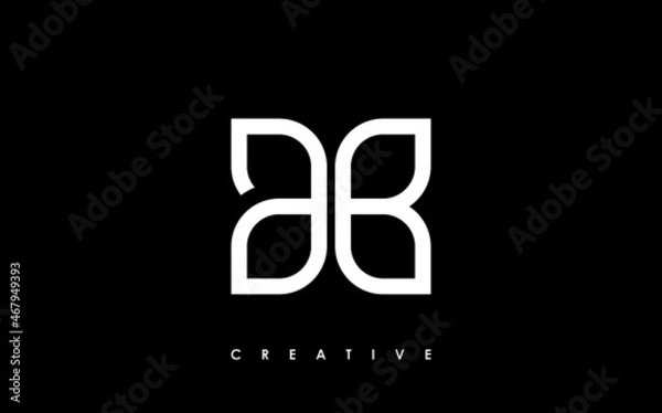 Fototapeta AB Letter Initial Logo Design Template Vector Illustration