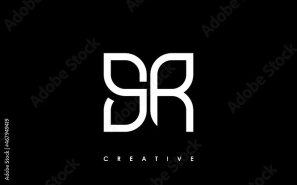Obraz SR Letter Initial Logo Design Template Vector Illustration