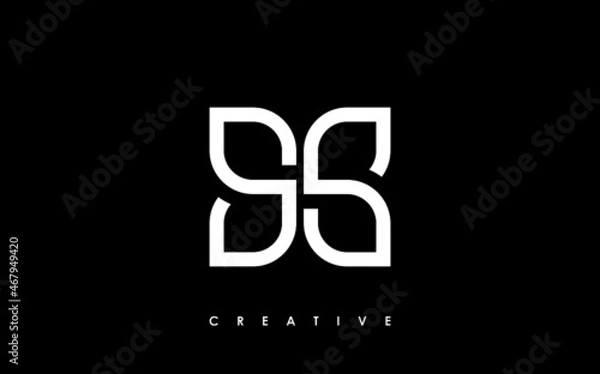 Fototapeta SS Letter Initial Logo Design Template Vector Illustration