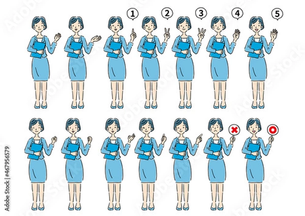 Fototapeta 成人女性のスーツ姿