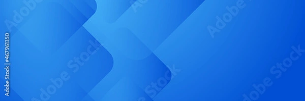 Fototapeta Abstract banner design with blue geometric background. Blue banner background. Vector abstract graphic design banner pattern background template.