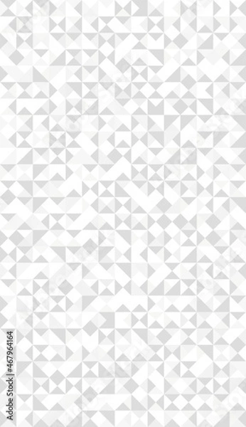 Fototapeta Abstract triangles design. Grey and white geometric pattern. Tall banner background with triangles. Triangular wallpaper pattern texture