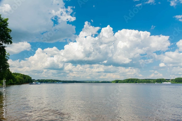 Obraz Summer sky over the lake