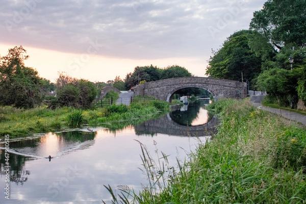 Obraz Ancient Irish Bridge at Sunset