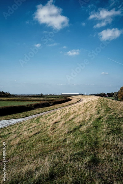 Obraz Deich in der Abendsonne