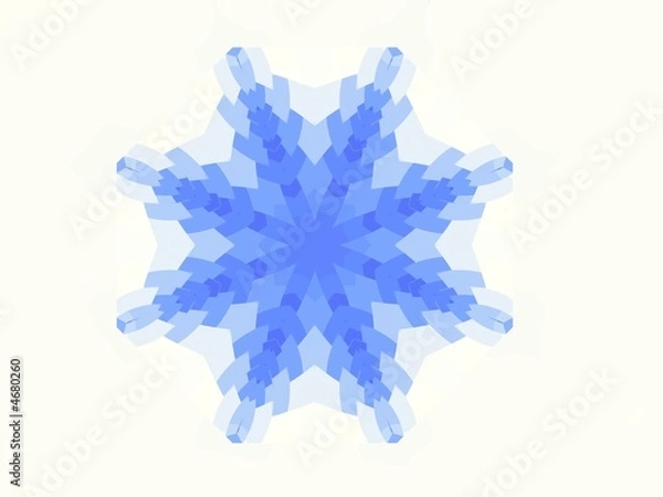 Fototapeta Fractal snow flake