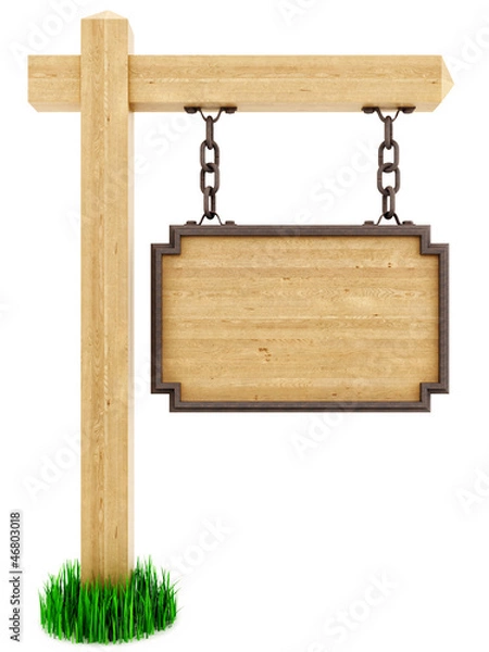 Obraz Wood sign