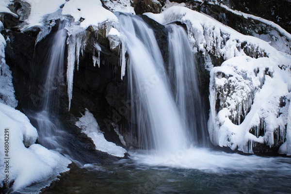 Obraz waterfall in winter