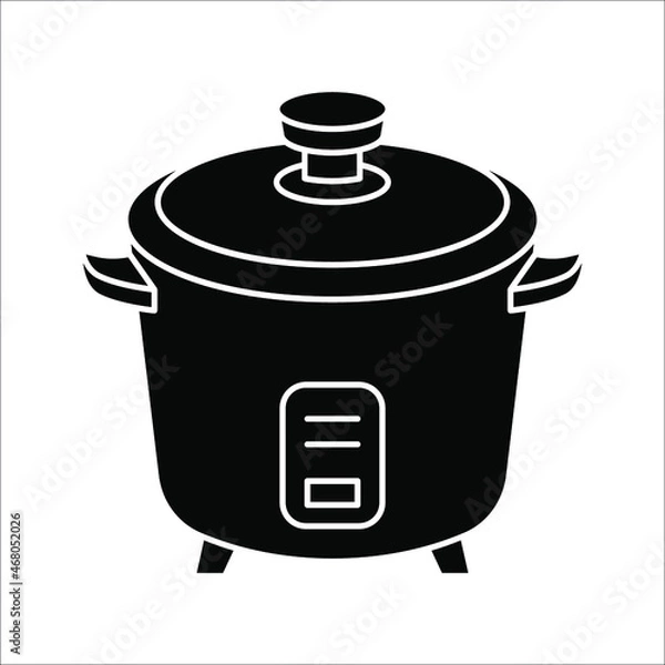 Fototapeta rice cooker icon vector. electric appliances vector illustration on white background