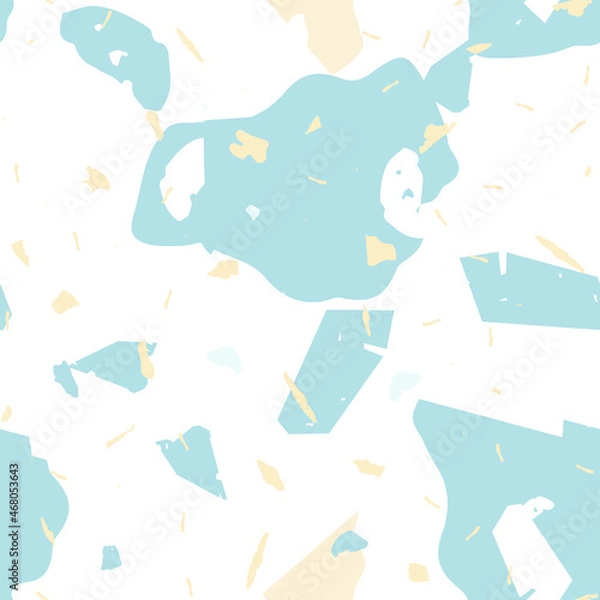 Obraz Terrazzo seamless pattern. Blue classic flooring