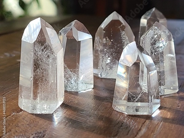 Obraz Clear quartz points, quarts crystals