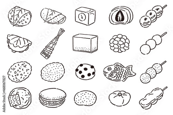 Fototapeta 和菓子のセット