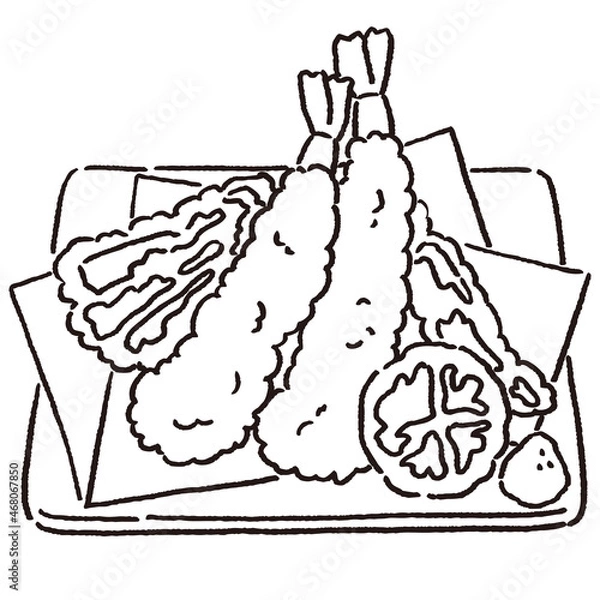 Fototapeta 天ぷら盛り合わせ